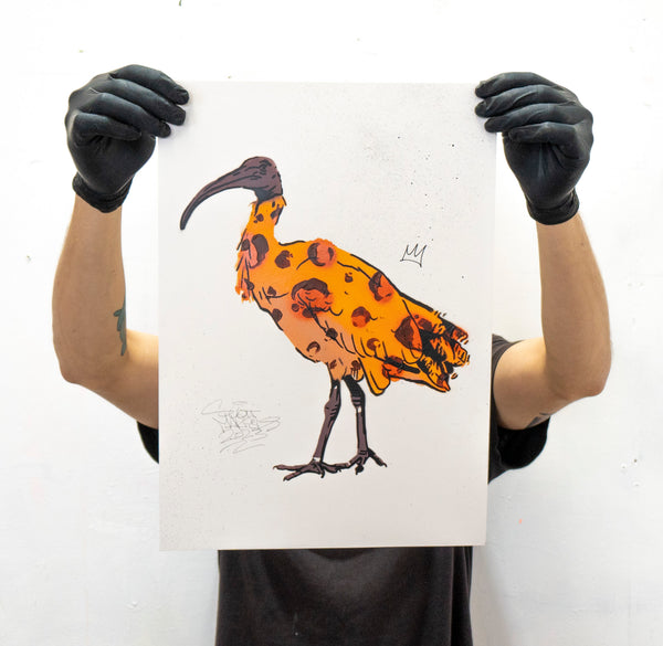 Bin Chicken Stencil 'Leopard'