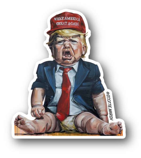 Baby Trump Vinyl Sticker