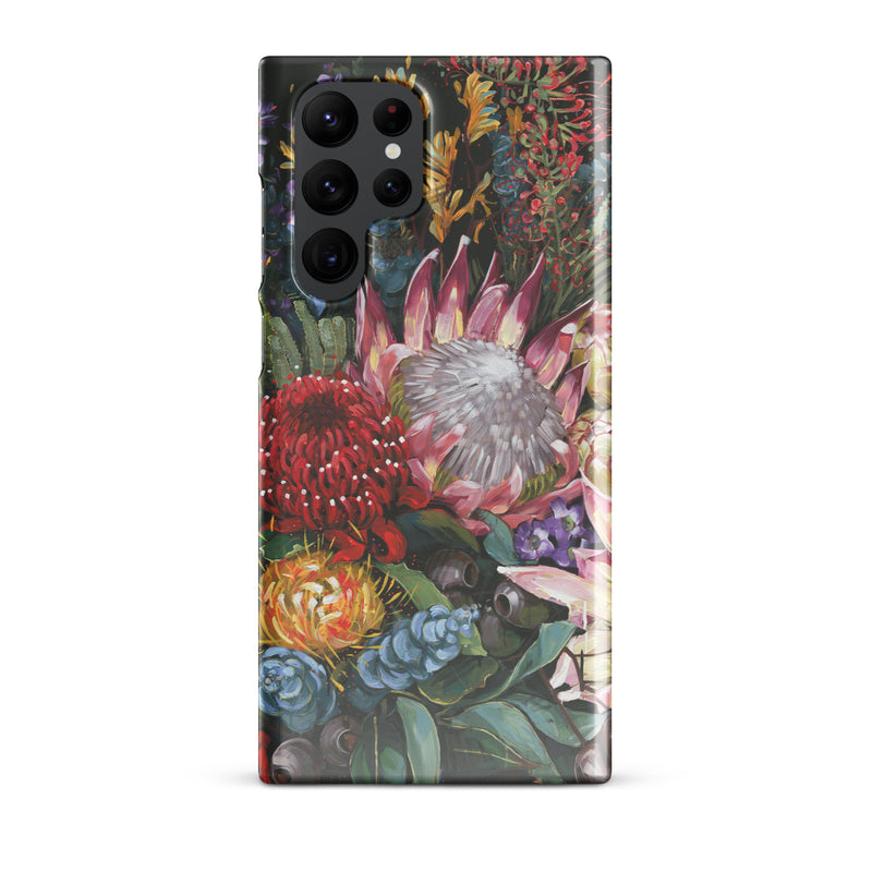 Poco negro floral Snap case for Samsung®