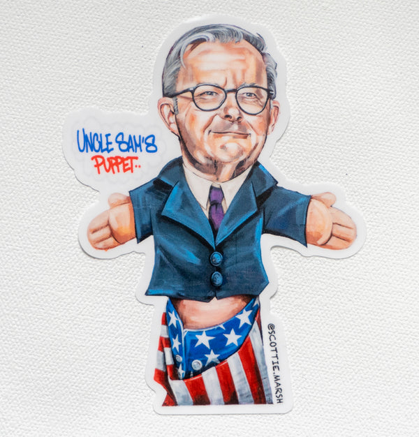 Albanese "Uncle Sam's puppet" - Vinyl Stickers