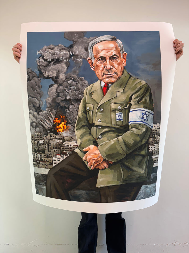 'History doesn't repeat itself, but it often rhymes..." Giclee print edition