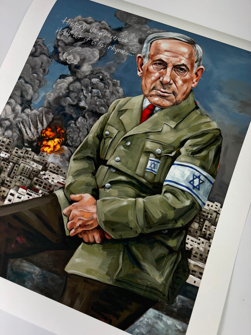 'History doesn't repeat itself, but it often rhymes..." Giclee print edition