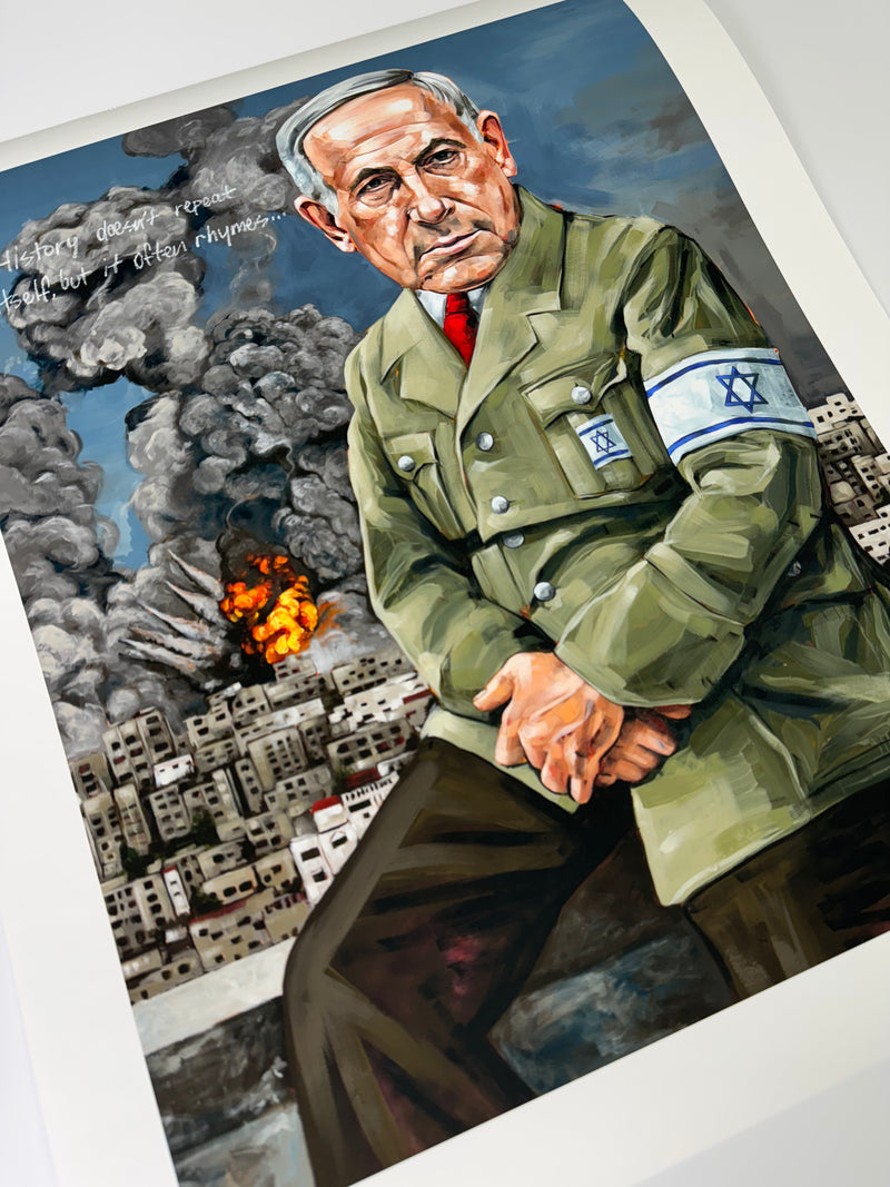 'History doesn't repeat itself, but it often rhymes..." Giclee print edition