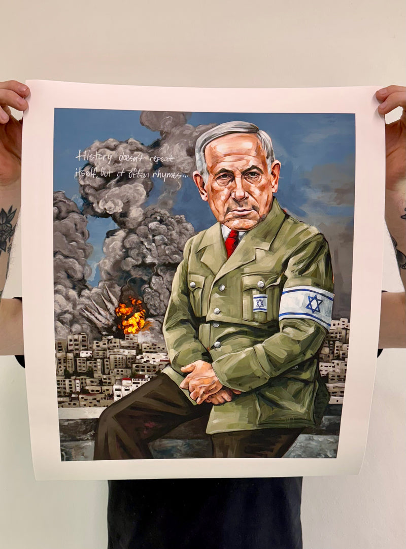 'History doesn't repeat itself, but it often rhymes..." Giclee print edition
