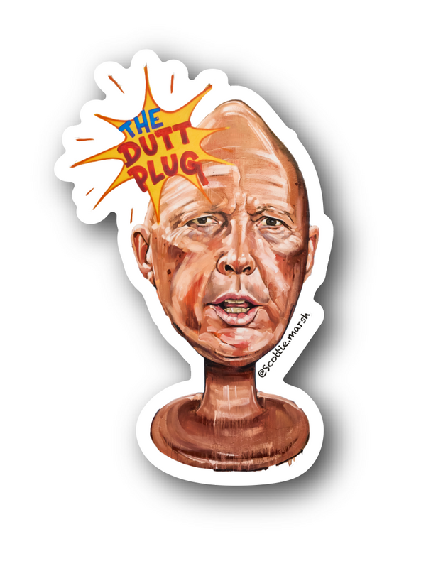 The Dutt Plug - Vinyl Sticker