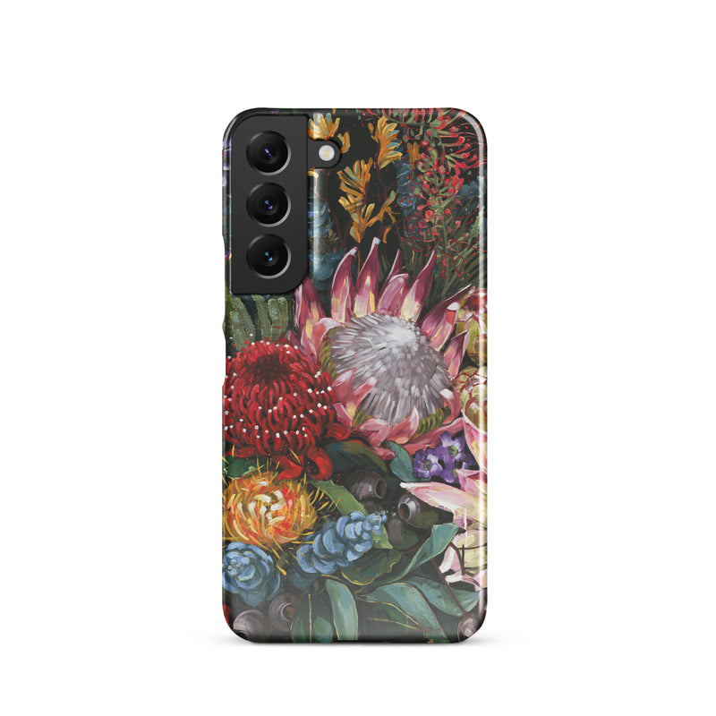 Poco negro floral Snap case for Samsung®